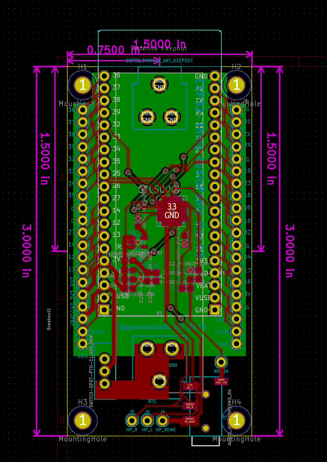 Most current revision of the pcb